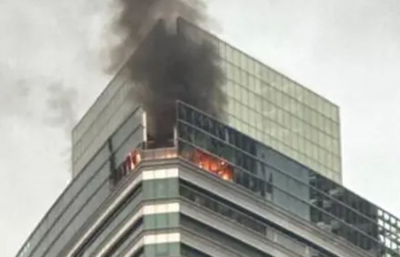 Viral, Gedung Petronas Tower 3 Kuala Lumpur Terbakar