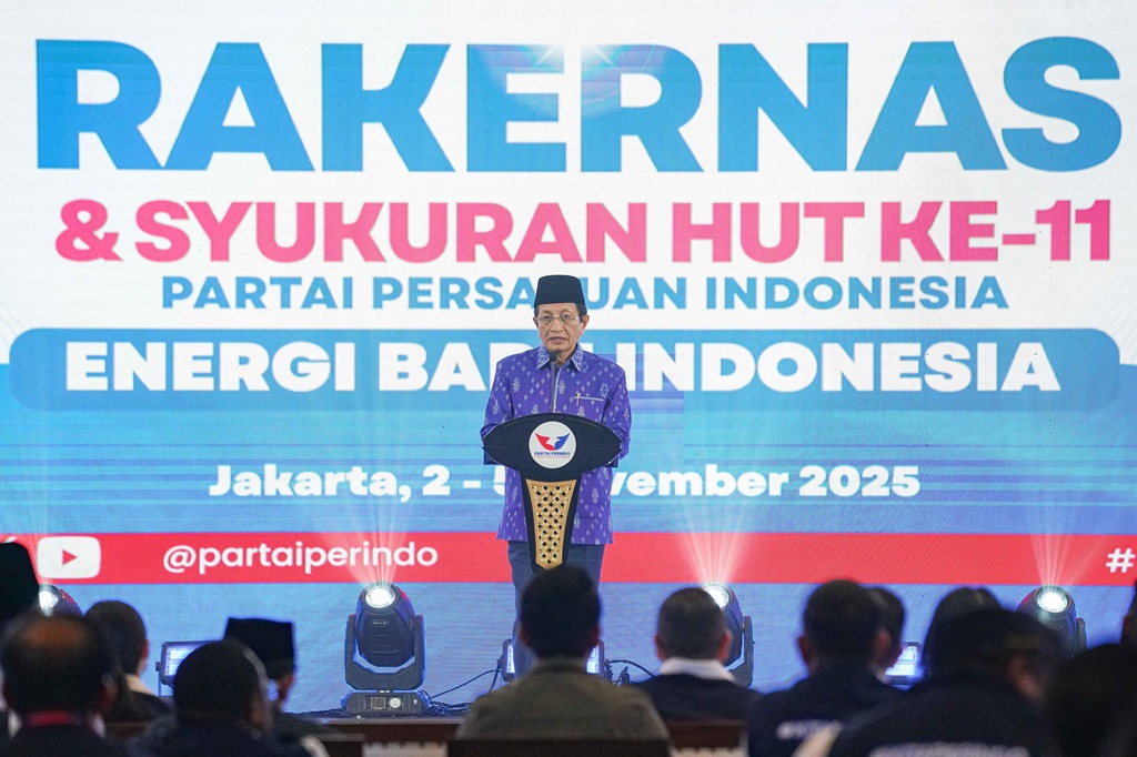 Hadiri Rakernas Partai Perindo, Menag Ingatkan Keihklasan dan Ketulusan Pengabdian Jadi Kunci 