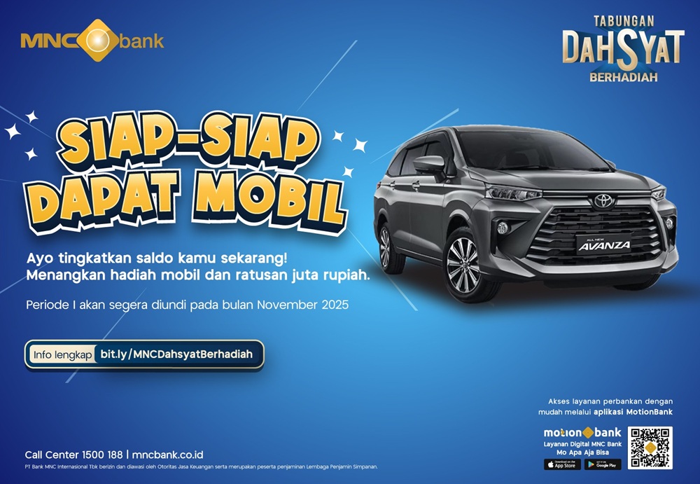 Hore! MNC Bank akan Serahkan Hadiah Tabungan Dahsyat Berhadiah Periode I 2025