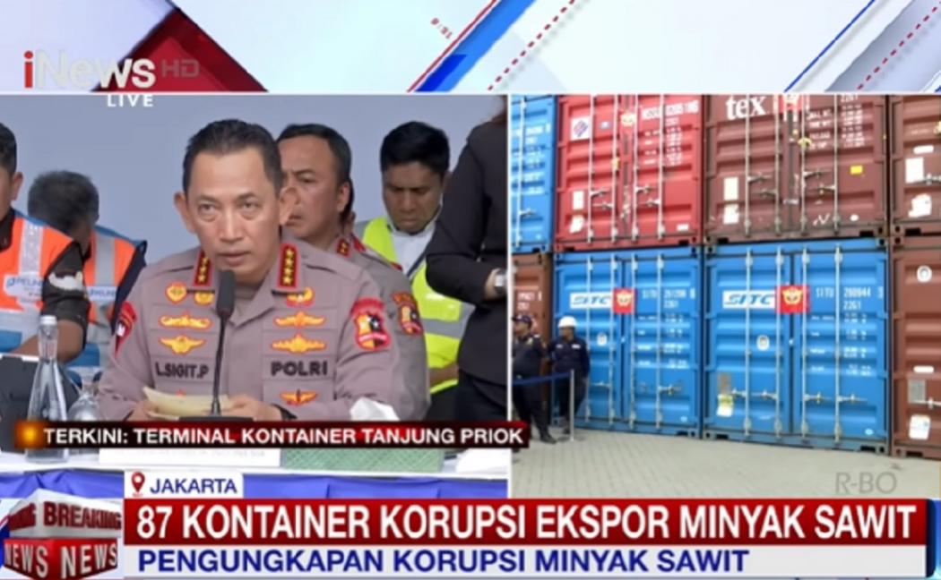 Ekspor Ilegal 87 Kontainer Produk CPO Terbongkar, Begini Modusnya
