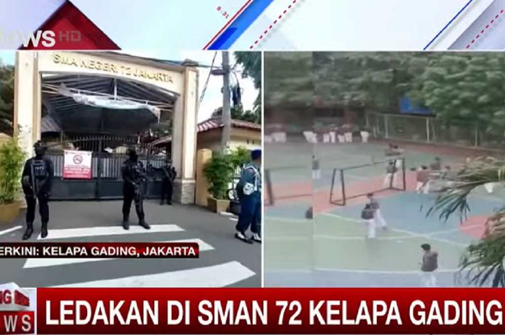 Ledakan di SMAN 72 Kelapa Gading, 1 Terduga Pelaku Diamankan Polisi
