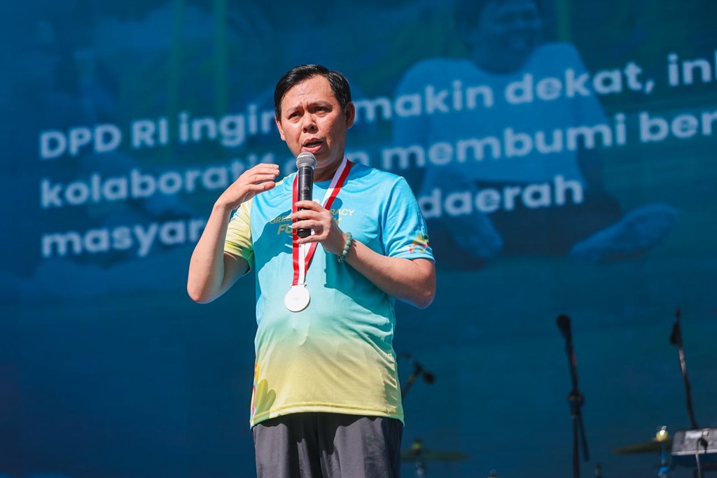 DPD Gelar Fun Walk di GBK, Gaungkan Konsep Green Democracy kepada Dunia