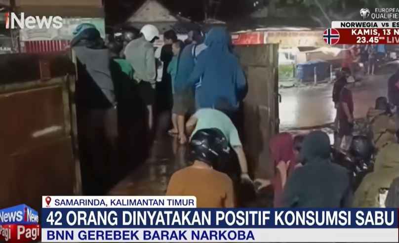 42 Orang Ditangkap dari Penggerebekan Narkoba di Samarinda, BNNP Sita 10 Kg Sabu