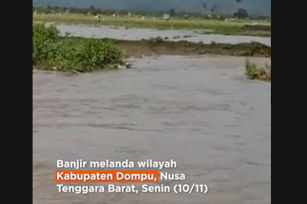 Banjir Landa Dompu dan Bima NTB, Ratusan Rumah Warga Terendam