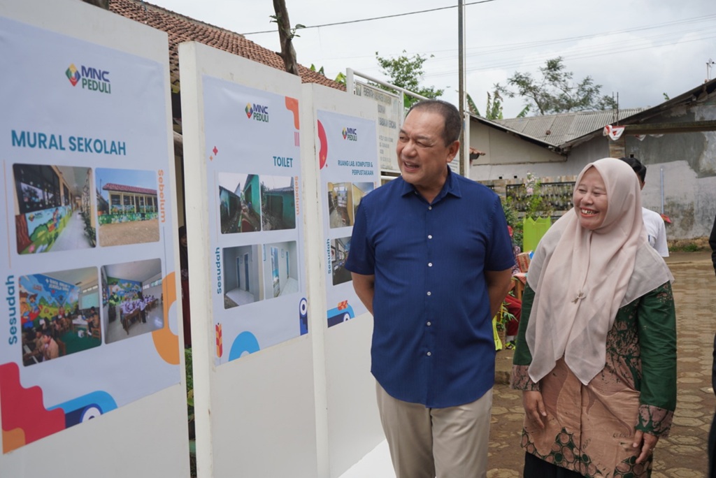 HUT ke-36 MNC Group, MNC Peduli Perbaiki Kantor SDN Babakan Kencana