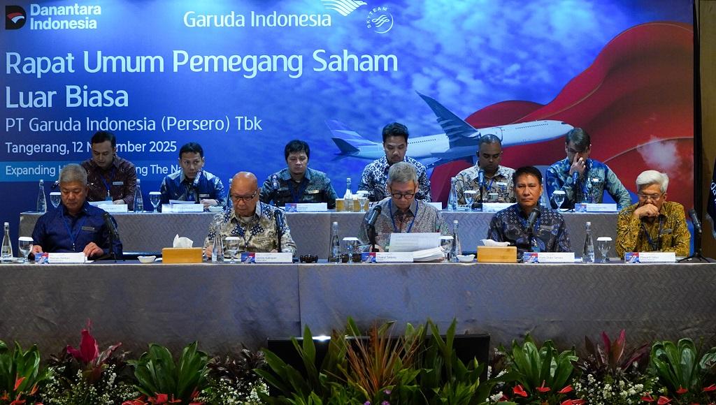 RUPSLB Garuda Indonesia Restui Suntikan Dana Rp23,67 Triliun dari Danantara