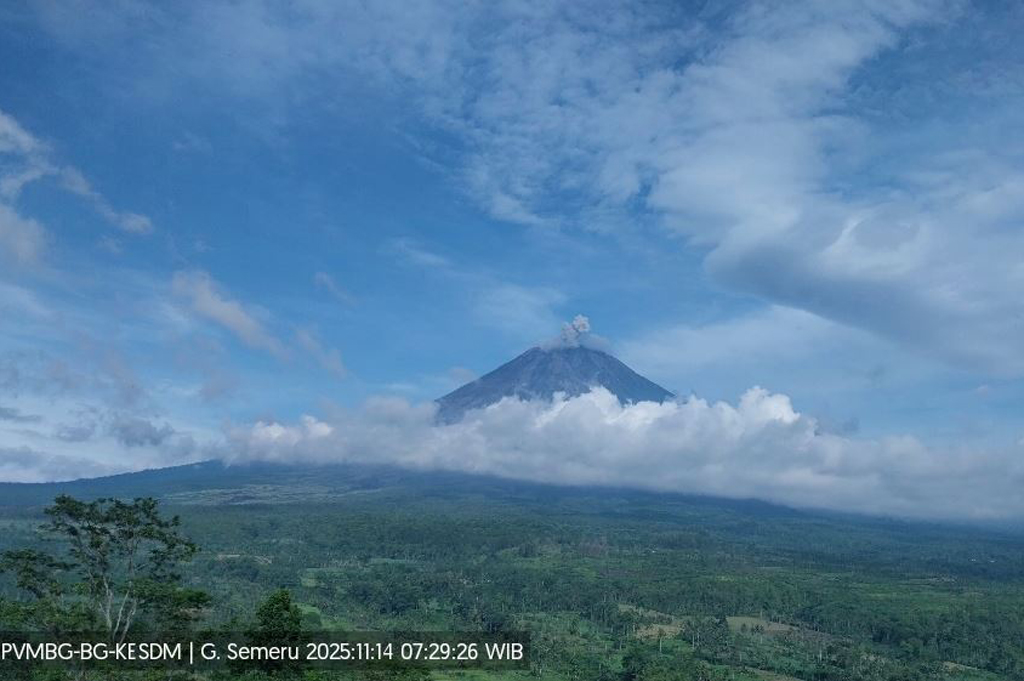 Gunung Semeru Meletus Hari Ini, Lontarkan Abu Vulkanik 500 Meter