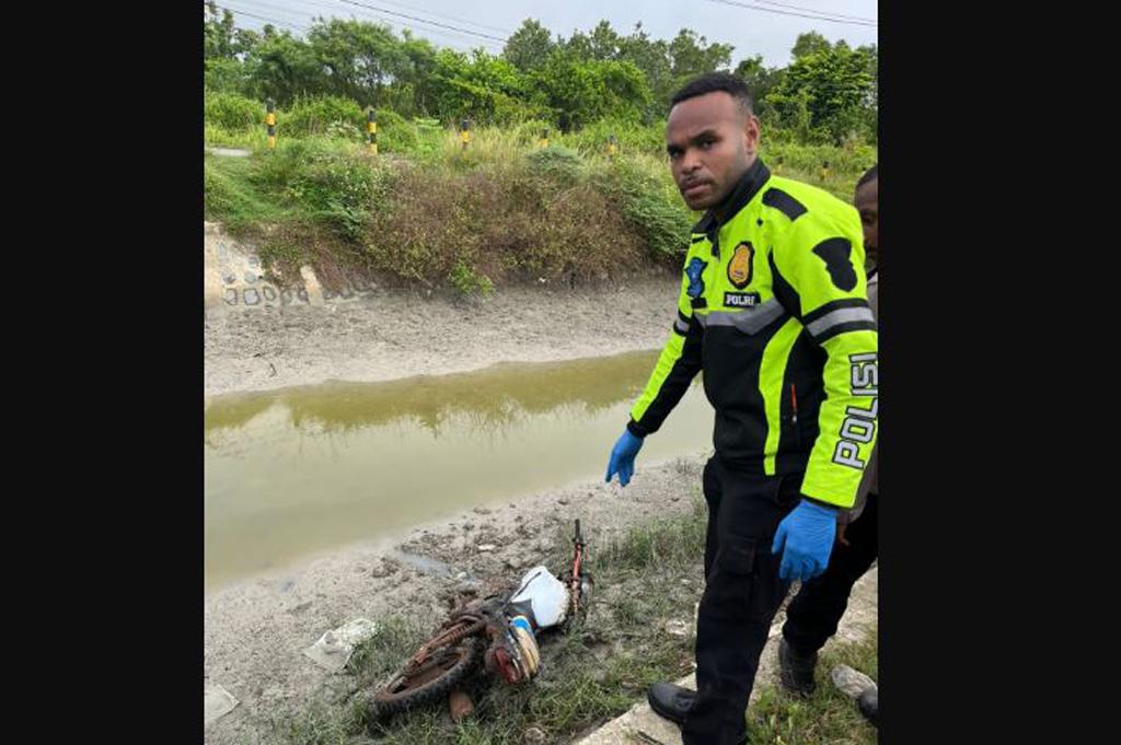 Kecelakaan Tunggal di Merauke, Pemotor Tewas Terpental ke Drainase