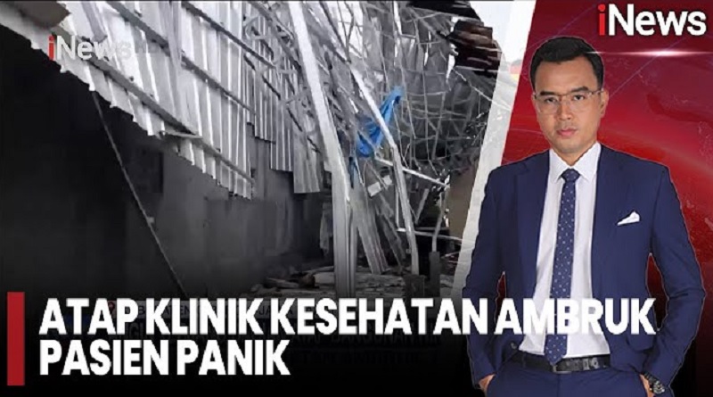 Atap Klinik di Cirebon Ambruk Akibat Hujan Deras dan Angin Kencang, 9 Pasien Terluka