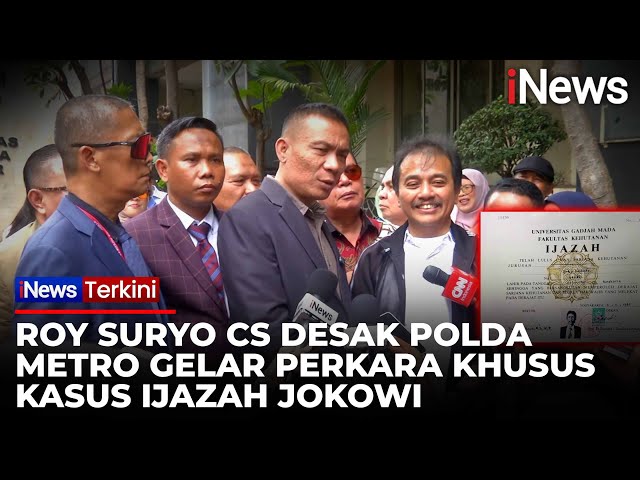 Roy Suryo Cs Desak Polda Metro Jaya Gelar Perkara Khusus Kasus Ijazah Jokowi: Biar Terang Benderang