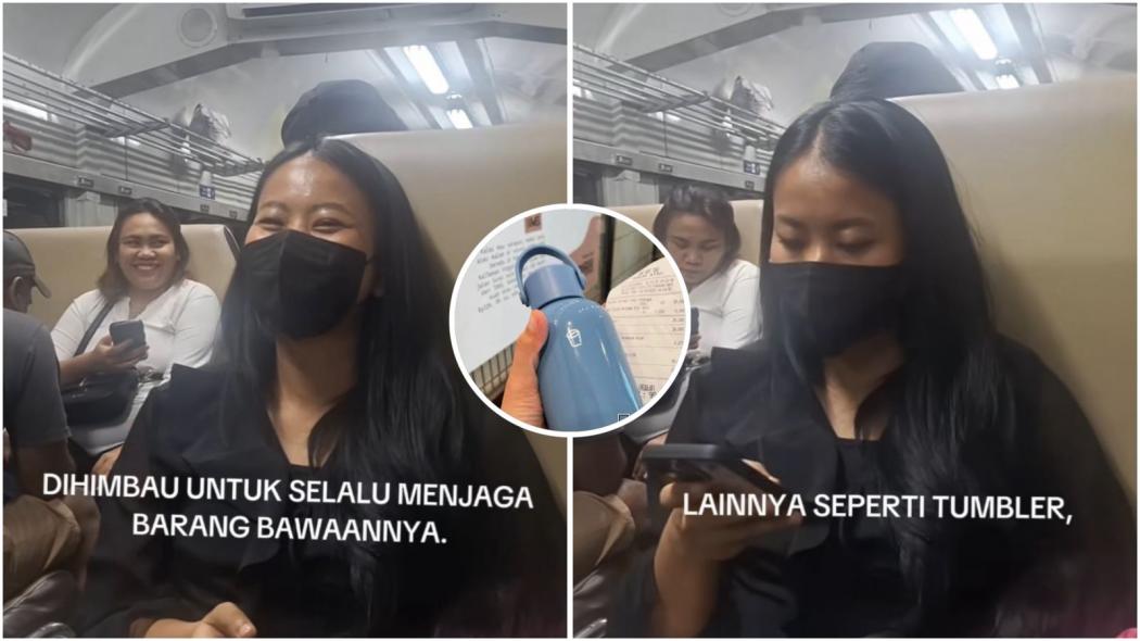 Viral Imbauan Jaga Tumbler Masing-Masing di Kereta, Netizen Syok!