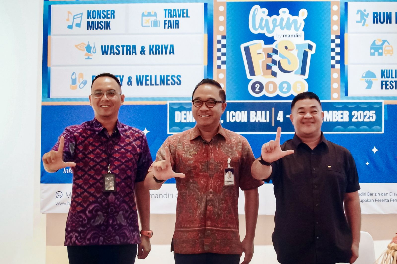 Bank Mandiri Gelar Livin’ Fest 2025 di Bali, Expo Sinergi UMKM dan Ekonomi Kreatif