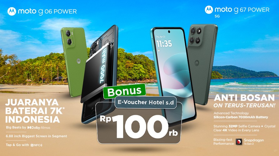 Moto g 06 POWER & Moto g 67 POWER 5G: Duo Smartphone Tangguh untuk Liburan Nyaman