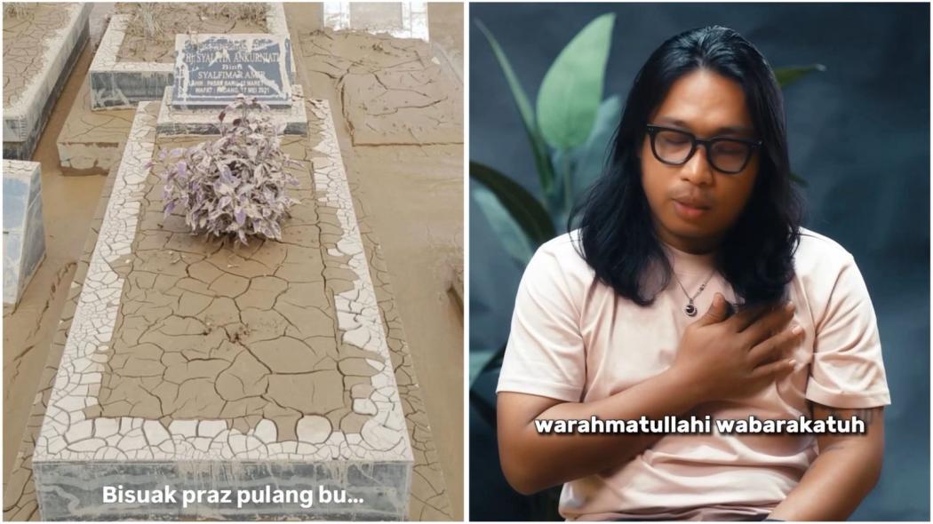 Memprihatinkan, Praz Teguh Perlihatkan Makam Ibu Tercinta Penuh Lumpur akibat Banjir Sumatera