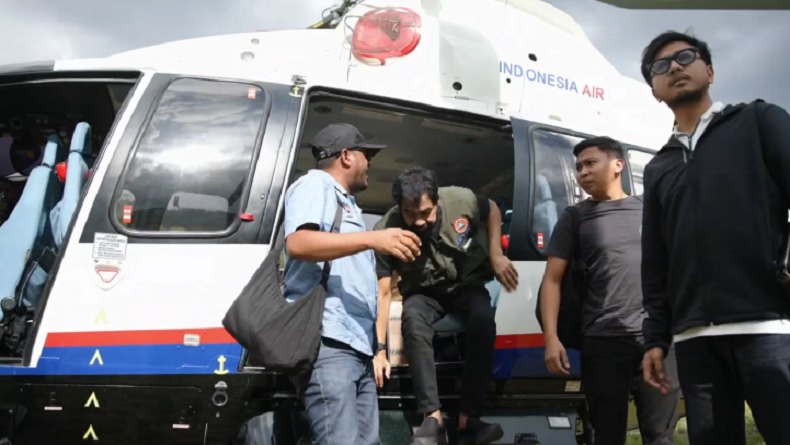 Gunakan Helikopter, Gubernur Aceh Datangi Nagan Raya Lokasi Parah Terdampak Banjir