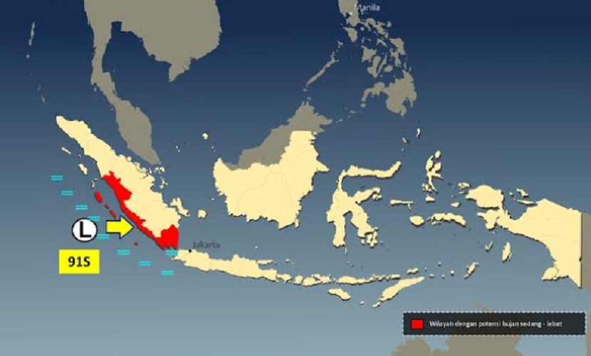 Ada Bibit Siklon Tropis 91S, Wilayah Ini Berpotensi Terdampak Hujan Lebat