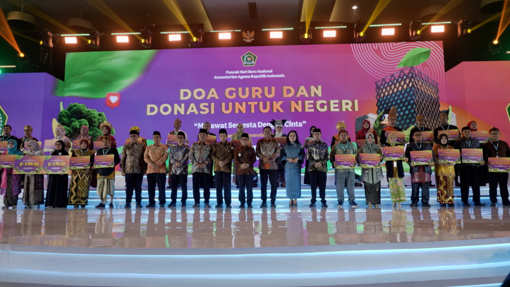 Doa Guru Menggema untuk Negeri, Kemenag Umumkan Donasi Rp150 Miliar di Puncak HGN 2025