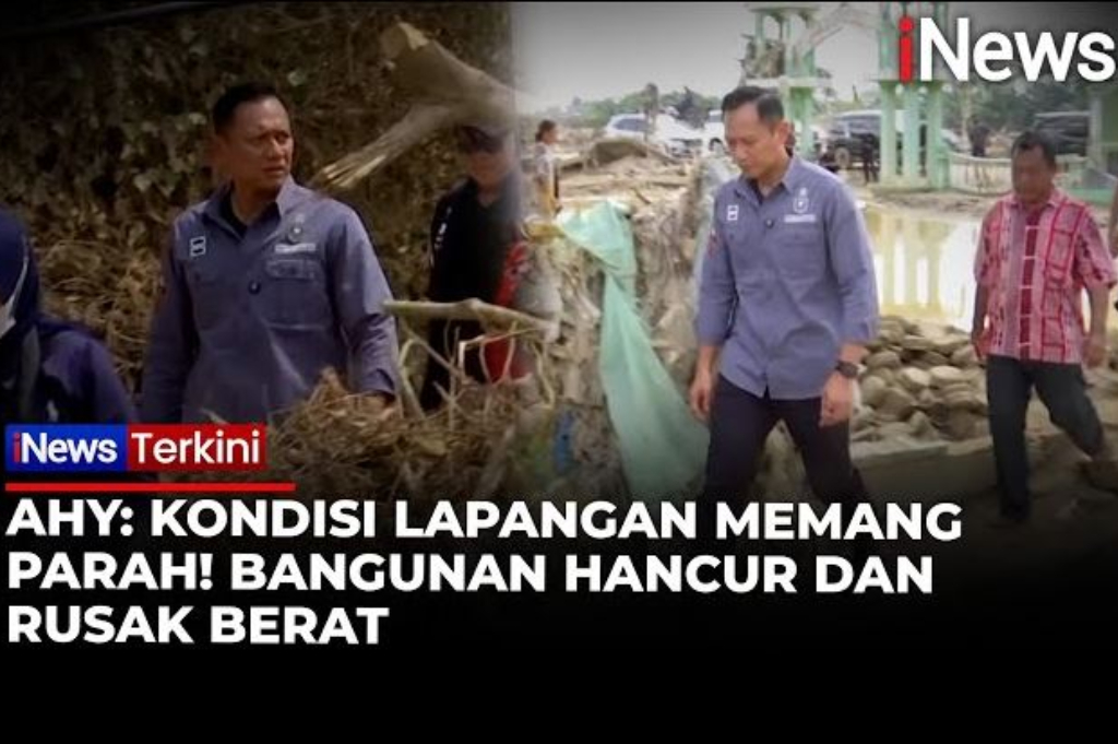 Menko AHY Tinjau Lokasi Terdampak Banjir Aceh Tamiang: Kondisi Lapangan Memang Parah