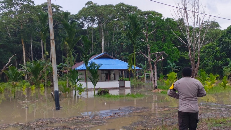 Banjir Rendam Jembatan Sungai Biri dan Jalan Trans Jayapura–Sarmi 