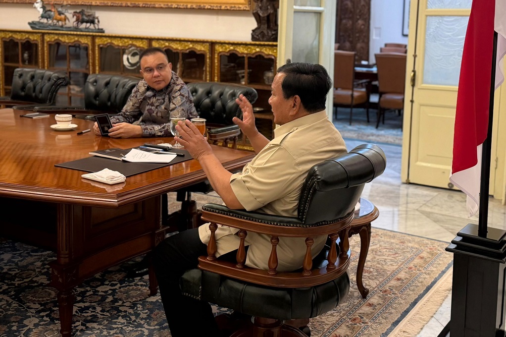Prabowo Bertemu Dasco di Istana, Bahas Stabilitas Ekonomi-Penanganan Bencana Sumatra