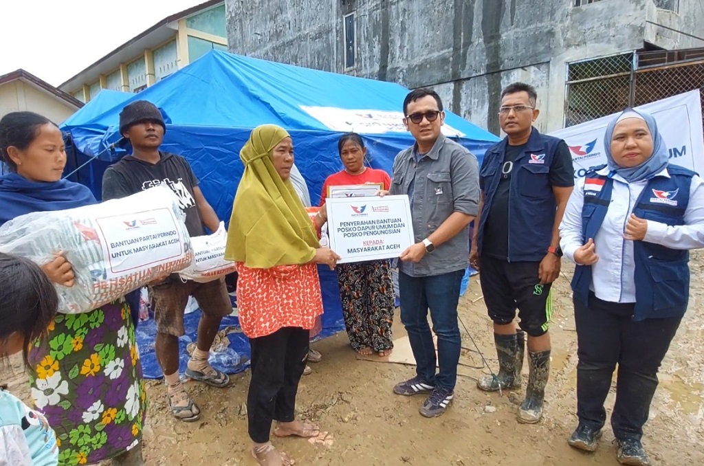 Partai Perindo Salurkan Bantuan ke Korban Terdampak Bencana di Aceh Tamiang
