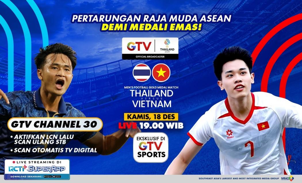 Jadwal Final Sepak Bola SEA Games 2025: Vietnam vs Thailand, Live GTV
