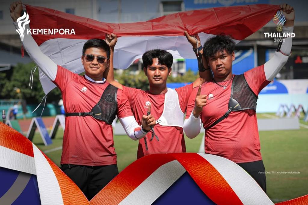 Panahan Beregu Putra Persembahkan Medali Emas Ke-67 untuk Indonesia di SEA Games 2025