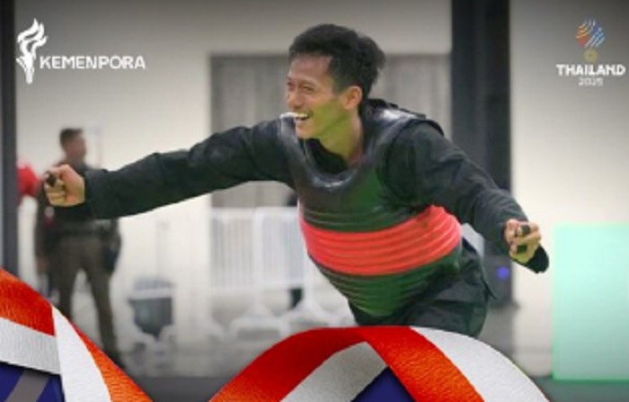 Pesilat Tito Hendra Septa Kurnia Persembahkan Emas ke-68 untuk Indonesia di SEA Games 2025