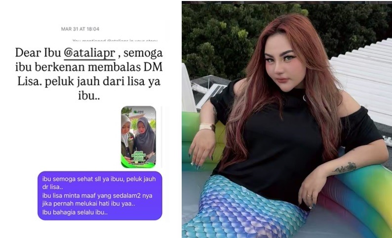 Kirim DM di Instagram, Lisa Mariana Minta Atalia Balas Pesannya