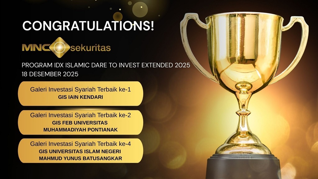 3 GI Syariah Binaan MNC Sekuritas Raih Penghargaan di IDX Islamic DTI Extended 2025