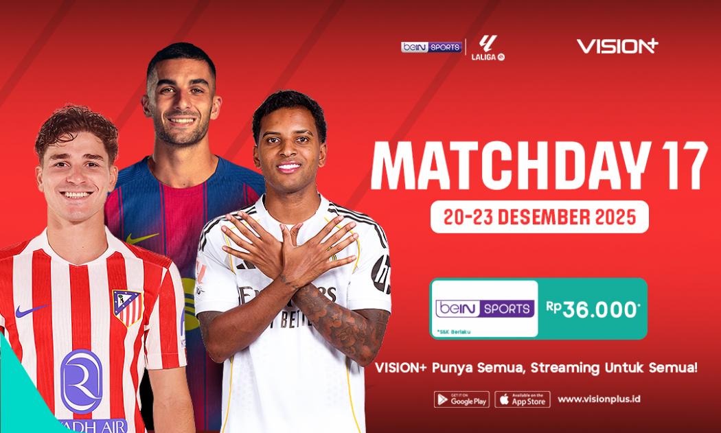 Jadwal Lengkap Liga Spanyol 2025-2026 Jornada 17, Bisa Live Streaming di Sini!