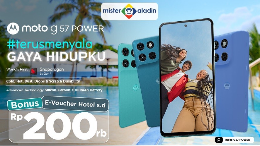 Gaya Hidup Terus Menyala Tanpa Hambatan: moto g57 POWER untuk Setiap Momen Liburan