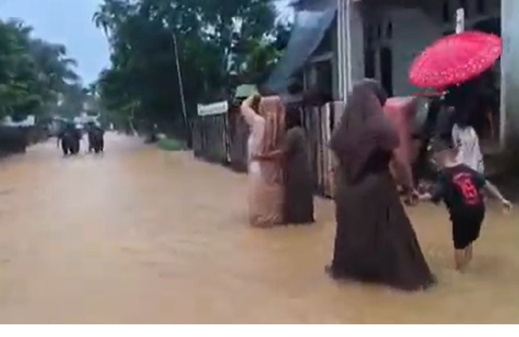 Banjir Susulan Terjang Pidie Jaya Aceh, Warga di Bantaran Sungai Diminta Mengungsi