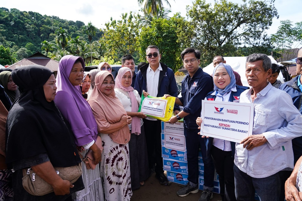 Partai Perindo Turun Langsung ke Sumbar, Distribusikan Bantuan bagi Korban Bencana
