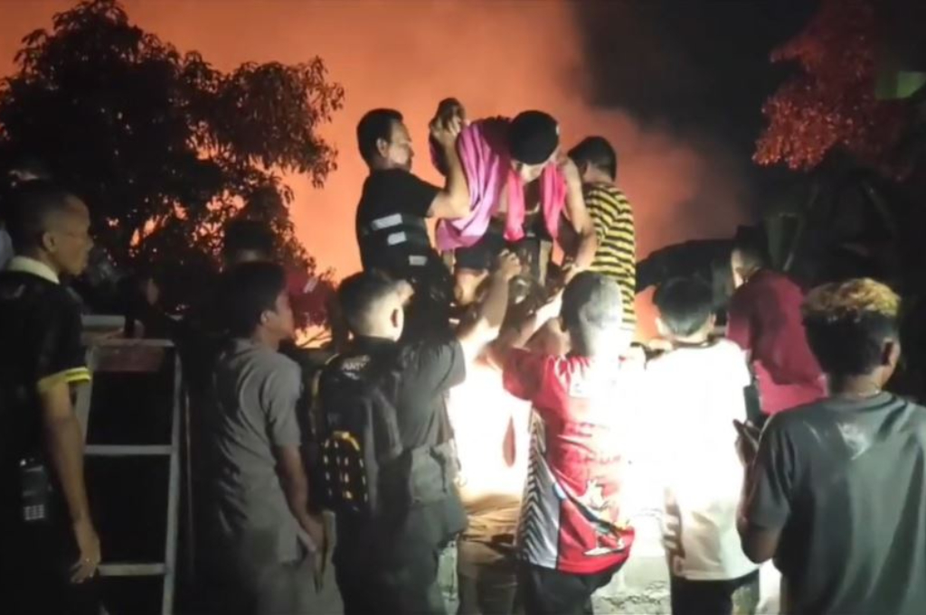 Kebakaran Panti Werdha Manado, Warga Panjat Tembok 4 Meter Evakuasi Korban Selamat