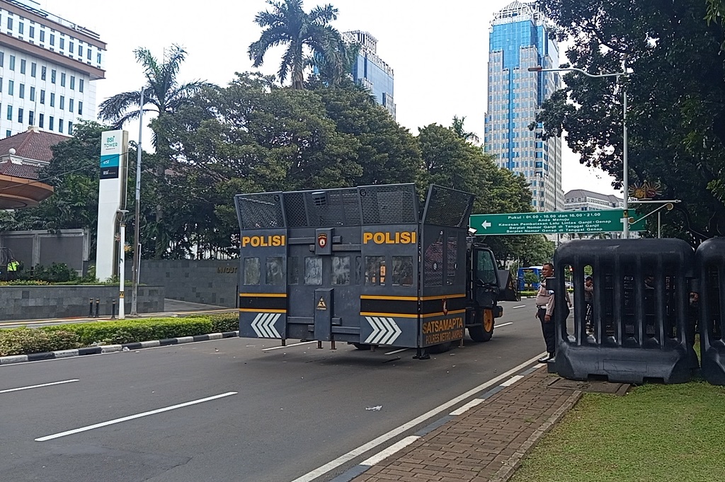 Demo Buruh Selesai, Jalan Medan Merdeka Selatan Jakarta Kembali Dibuka