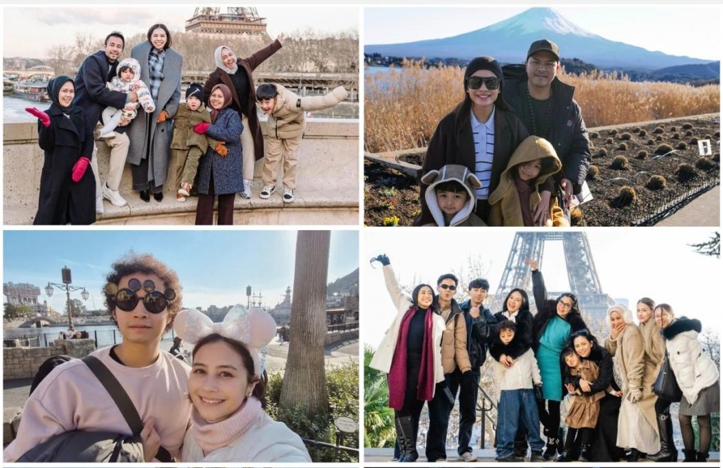 4 Artis Indonesia Pilih Liburan Akhir Tahun di Luar Negeri, Ada yang Ajak Pengasuh Anak