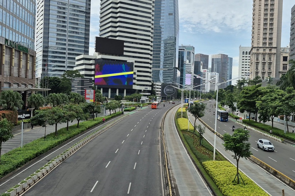 Suasana Jakarta usai Malam Tahun Baru 2026, Jalanan Lebih Lengang!