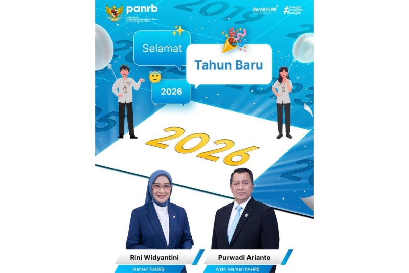 Sambut 2026, Menteri dan Wakil Menteri PANRB Ajak ASN Terus Berikan Layanan Sepenuh Hati