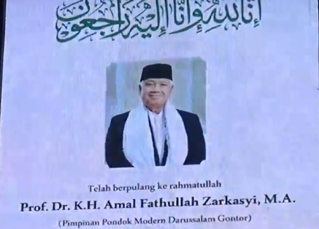 Profil KH Amal Fathullah Zarkasyi, Pimpinan Gontor yang Meninggal Dunia