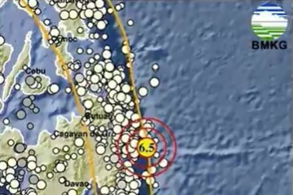 Gempa Besar M6,5 Guncang Melonguane Sulut