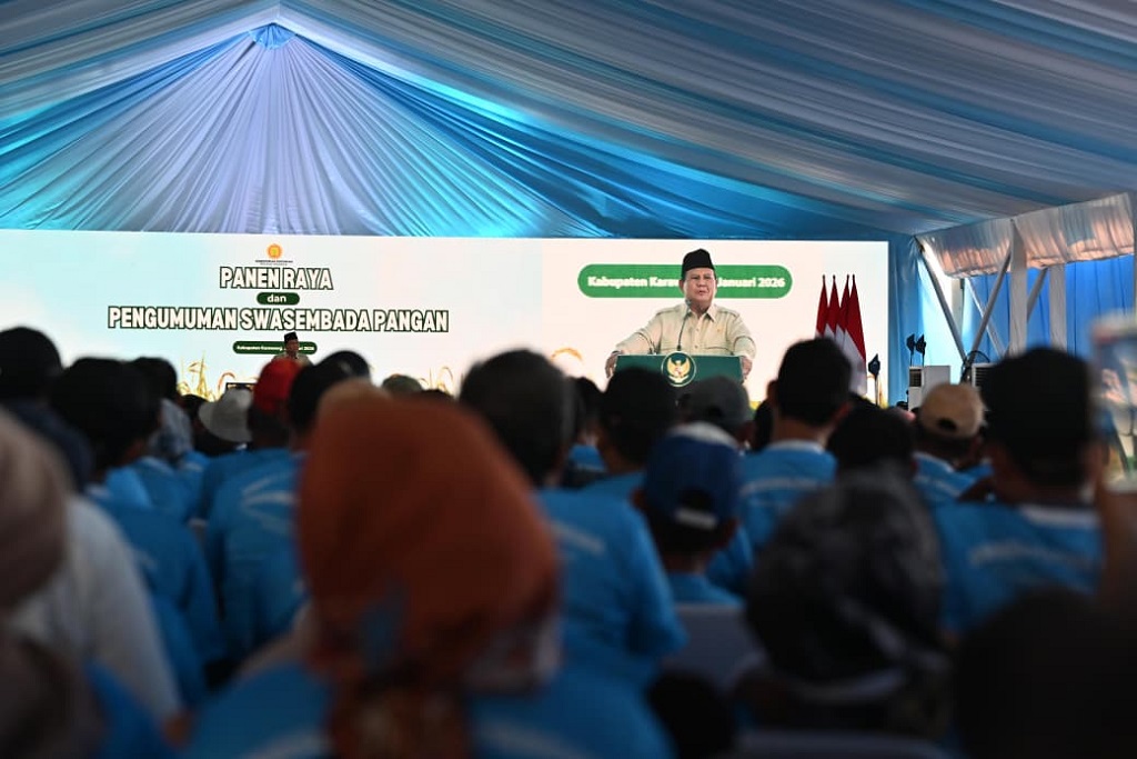 Prabowo Umumkan Indonesia Berhasil Capai Swasembada Pangan
