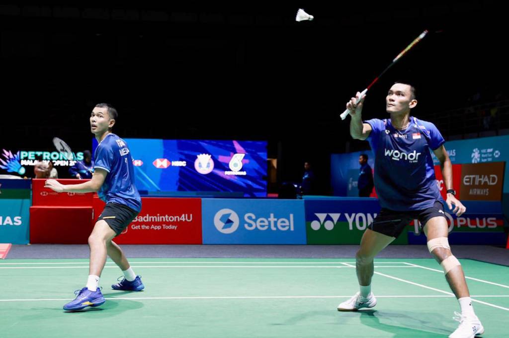 Hasil Indonesia Masters 2026: Fajar/Fikri Menang Telak atas Wakil Taiwan, Melaju Mulus ke 16 Besar