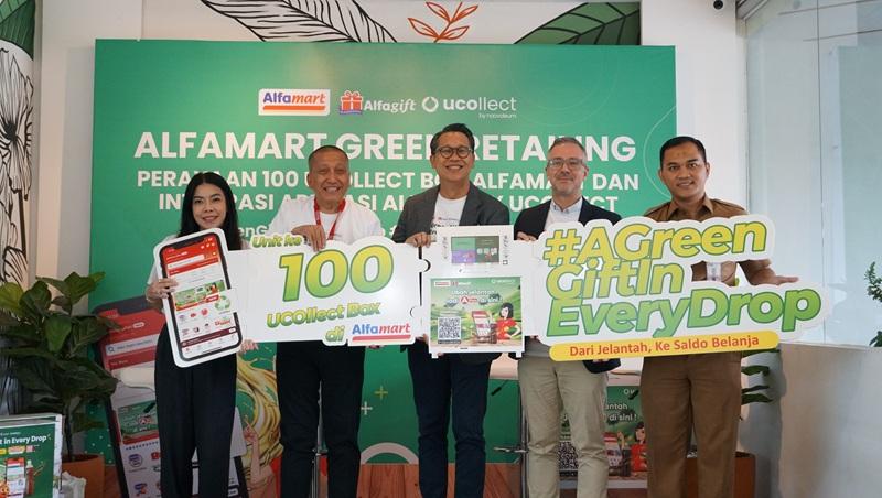 Perluas Akses Daur Ulang, Alfamart Resmikan 100 UCOllect Box Terintegrasi Alfagift–UCOllect