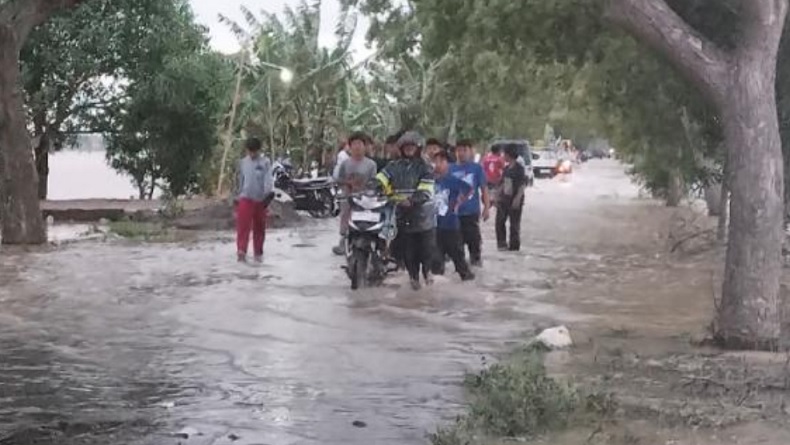 Banjir di Indramayu Lumpuhkan Akses Antardesa, Sawah Terendam