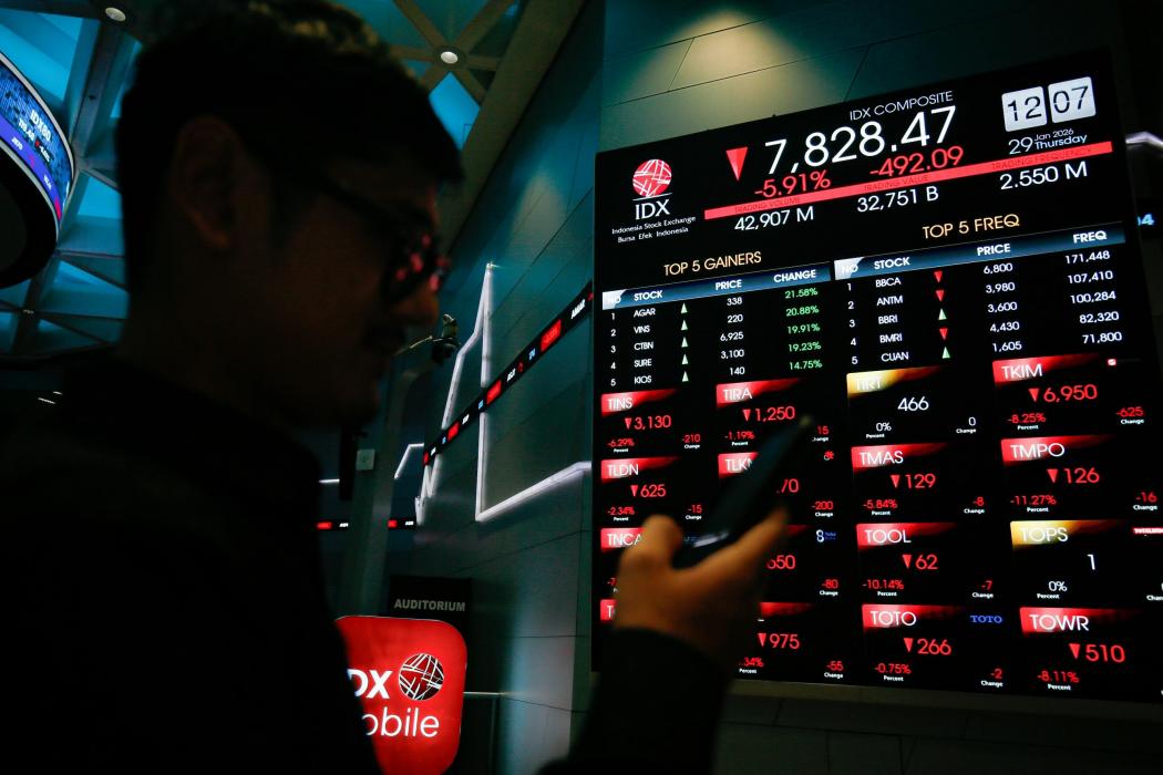 IHSG Hari Ini Ditutup Melemah ke 8.280, SSTM-RMKO Pimpin Top Losers