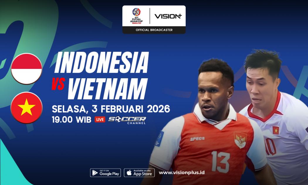Cara Nonton Link Live Streaming Timnas Futsal Indonesia Vs Vietnam di Piala Asia Futsal 2026