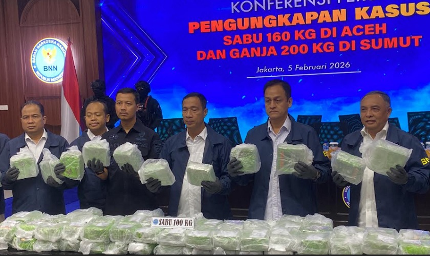 BNN Bongkar Sindikat Narkoba Internasional Jaringan Golden Triangle, Sita 160 Kg Sabu