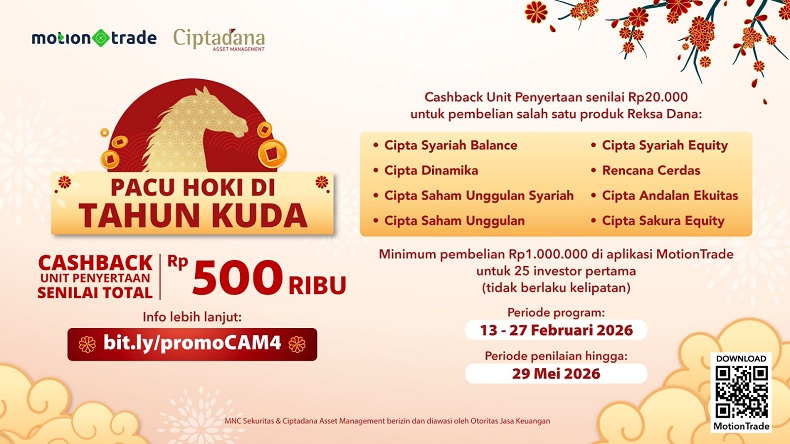 Sambut Imlek, MNC Sekuritas-Ciptadana Asset Management Hadirkan Promo Pacu Hoki di Tahun Kuda