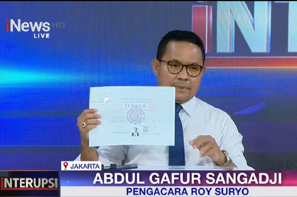 Ijazah Presiden selain Jokowi Tak Diteliti, Pengacara Roy Suryo: Ada Indikasi Palsu Nggak?